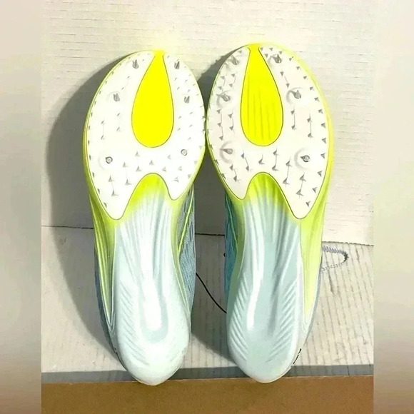 Brooks ELMN8 M10.5 W12 Unisex Running Shoe Blue Glow/Nightlife/Red (1000431D467) - Picture 9 of 16